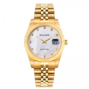 Balmer B-8172M-GP-1 Gold White Dial